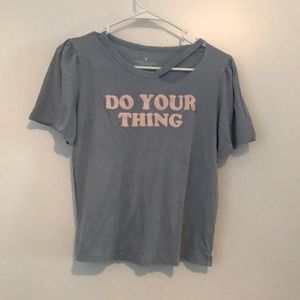 graphic distressed crop